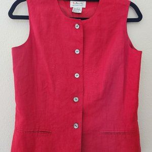 Talbot's Vest, Size- 8, Color- Red